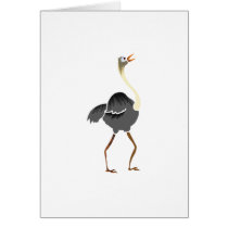 Oliver Ostrich Greeting Card