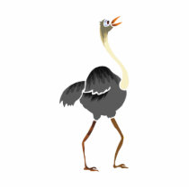 Oliver Ostrich Photo Cut Outs