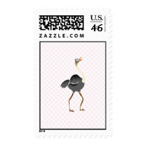 Oliver Ostrich postage