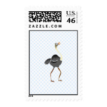 Oliver Ostrich postage