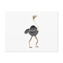 Oliver Ostrich postcards