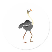 Oliver Ostrich stickers