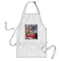 Oliver Santa Shirt, YORKIE MOM'S ROCK! aprons
