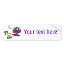 oliver, the owl bumper sticker
