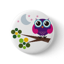 oliver, the owl pins