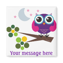 oliver, the owl magnets