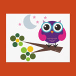 owl, midnight, moon, night, nite, stars,
