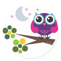 oliver, the owl sticker