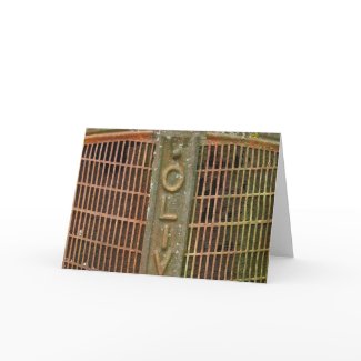 Oliver Tractor Grill Card card