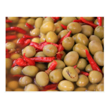 Olives and Chillies Postcard