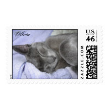 Olivia Adopted from a Shelter Stamps