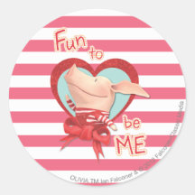 Olivia - Fun to be Me Round Sticker