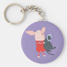 Olivia Holding Edwin the Cat Key Chain