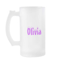 Olivia-Name Style-Frosted Mug mugs