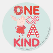 Olivia - One of a Kind Round Stickers