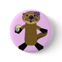 Olivia Otter buttons by RankinOriginals Olivia Otter buttons