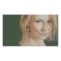 Olivia Portrait by David Wells business cards by Modernlifeform Olivia Portrait by David Wells business cards