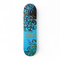 Ollie 8 BALL IN MOTION, TatteredBrush Custom Skateboard