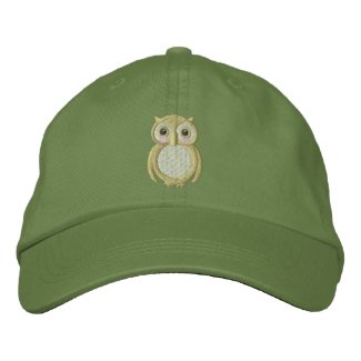 Ollie Baby Owl Embroidered Baseball Cap