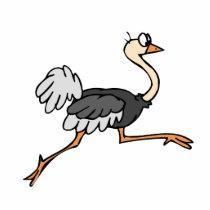 Ollie Ostrich photo sculptures