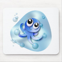 Ollie the Octopus Mousepad by thefontbandit Ollie the Octopus Mousepad