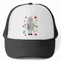 Ollie The Robot Trucker Hats