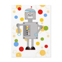Ollie The Robot Postcard