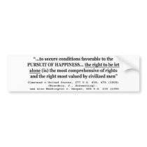 Olmstead v United States 277 US 438 478 1928 Bumper Stickers
