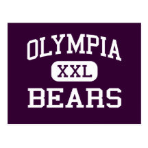Olympia - Bears - High School - Olympia Washington Postcard