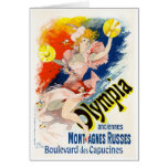 Olympia, Jules Chéret Greeting Card