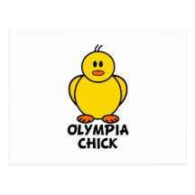 Olympia Washington Chick Postcard