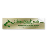 Olympic Animal Sanctuary gold bumper stickers