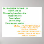Olympic Lifting Warm-Up Poster