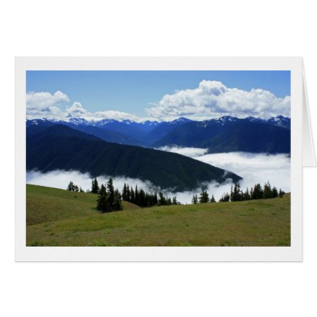 Olympic Misty Mountains Card card