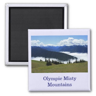 Olympic Misty Mountains Magnet