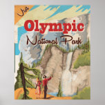 Olympic nation park Vintage Travel Poster