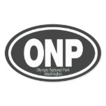 Olympic National Park Oval Stickers