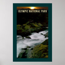 Olympic NP-N. Fork Skokomish-Poster