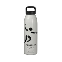 Olympic Pictogram Sports Fencing Liberty Reusable Water Bottle