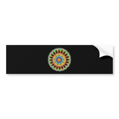 Om 5 bumper sticker by Deepsy