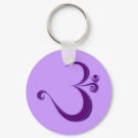 Om - alicious Keychain by templegreen Om - alicious Keychain