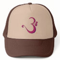 Om-alicious (pink) Hat by templegreen Om-alicious (pink) Hat
