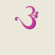 Om-alicious (pink) Ladies T-Shirt by templegreen Om-alicious (pink) Ladies T-Shirt