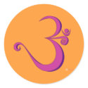 Om - alicious (pink) Sticker by templegreen Om - alicious (pink) Sticker