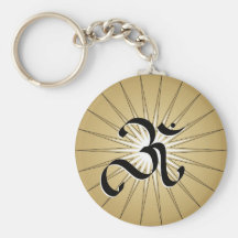 OM and star - Keychain