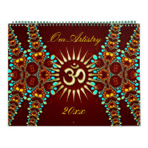 OM Artistry Yoga New Age Meditational Calendar