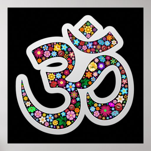 Om Aum Namaste Yoga Symbol posters Zazzle