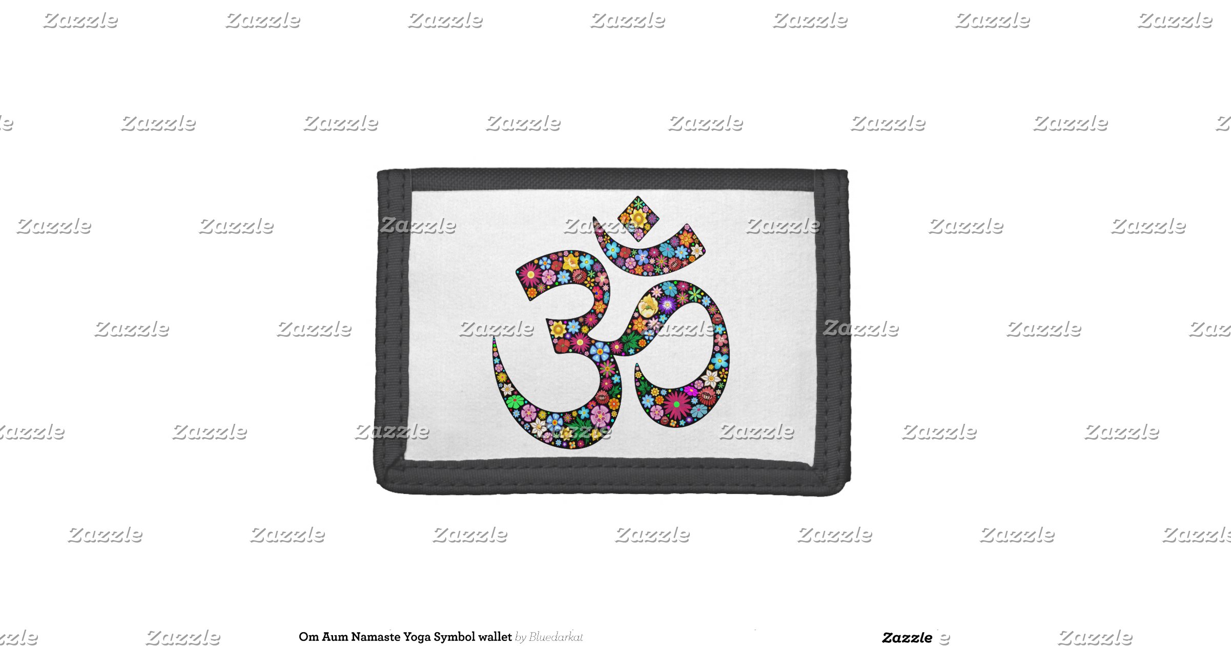 Om Aum Namaste Yoga Symbol Wallet Zazzle 7796