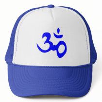 Om Blue Trucker hat