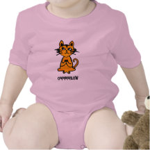 Om Cat - Baby Yoga Clothes Shirts